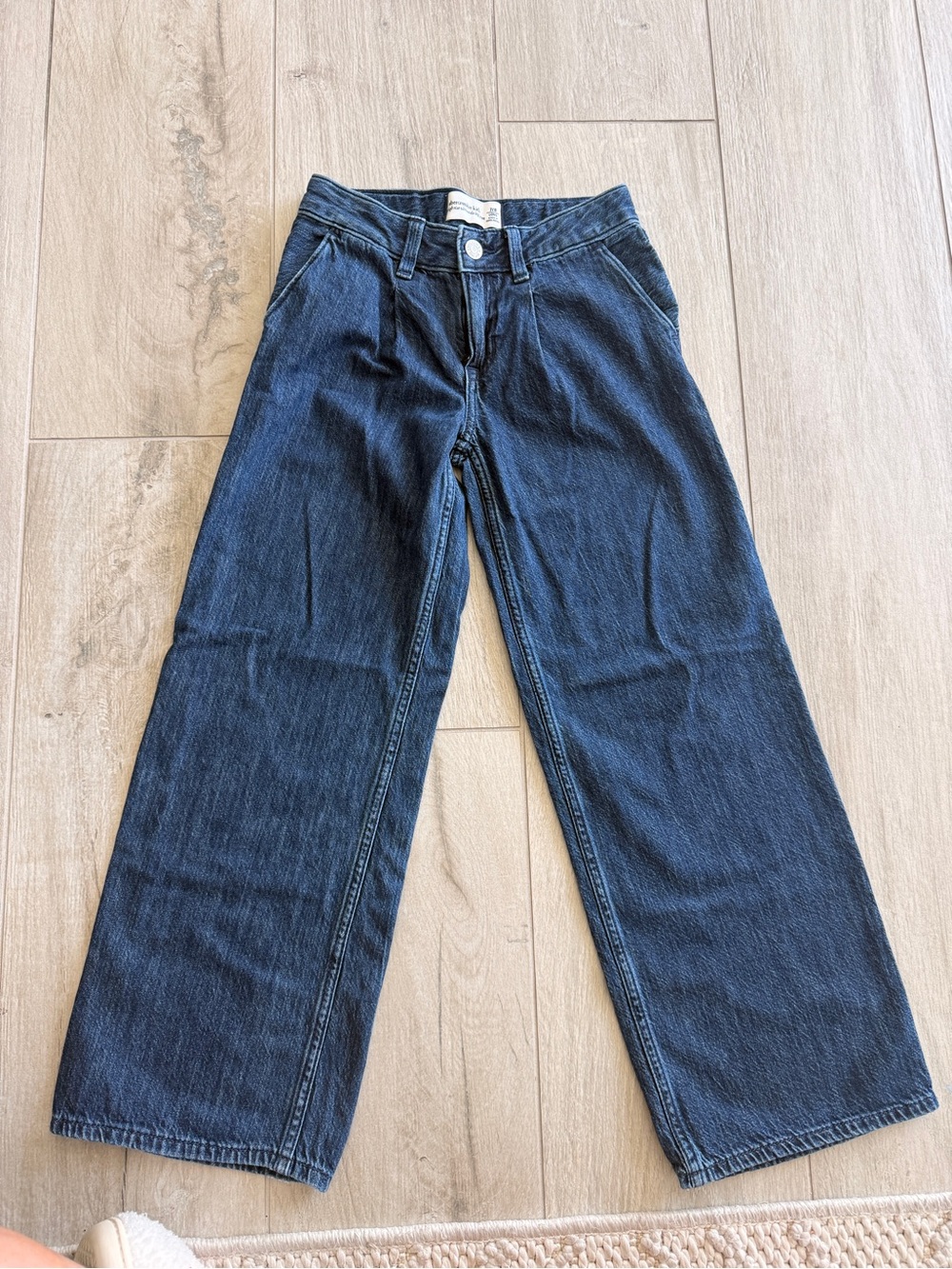abercrombie kids Dark Blue Wide Leg Jeans
